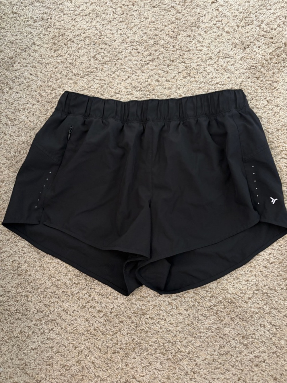Old Navy Black Athletic Running Shorts with Reflective Dots